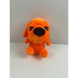 Toy Factory Orange Puppy Dog Plush Stuffed Animal 9" 2014 Carnival Prize